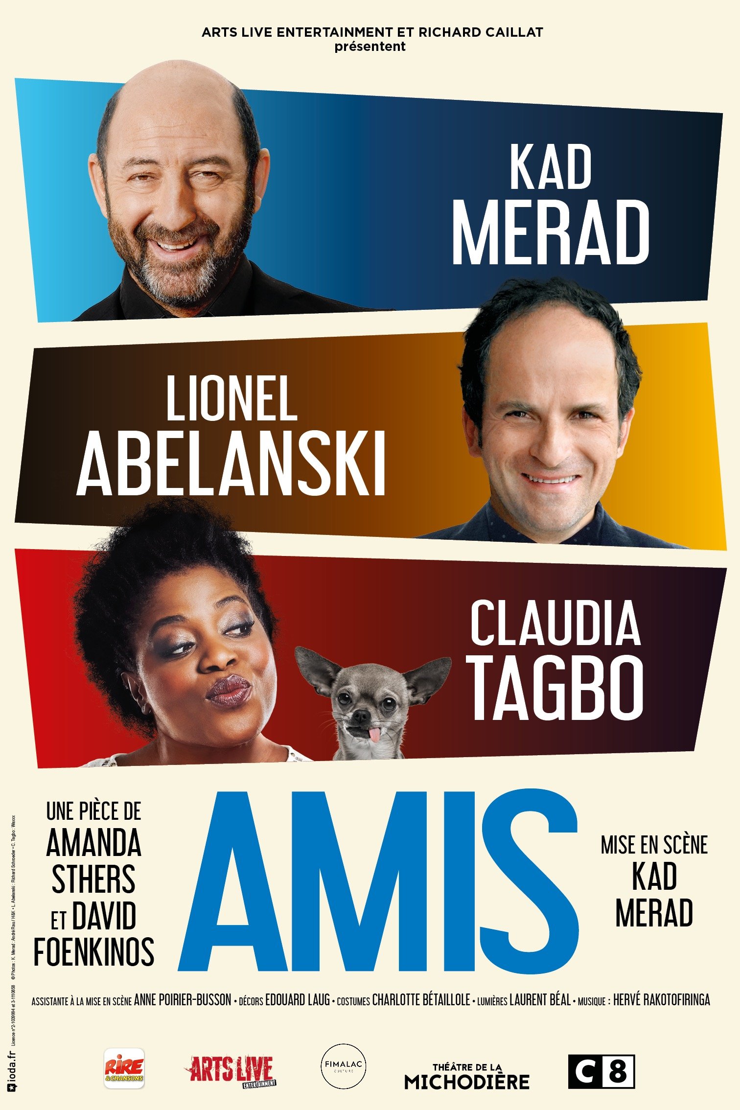 Piece De Theatre Amis Avec Kad Merad AMIS (avec Kad Merad & Claudia Tagbo)